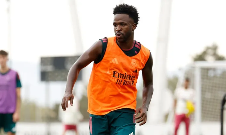 Vinicius Junior is reportedly an ambitious transfer target for Arsenal and the Brazil winger has now returned to Real Madrid training.