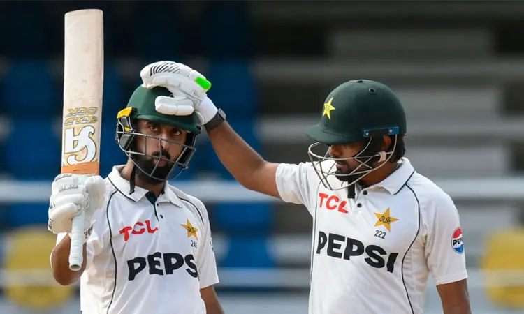 Abdullah Shafique and Babar Azam scored half-centuries