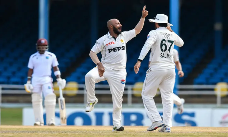 Sajid Khan struck in his first over in the second innings.