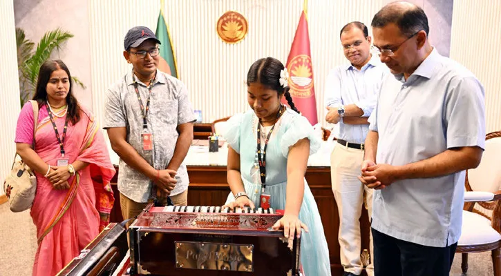 Anushree Roy with Prime Minister Tarique Rahman