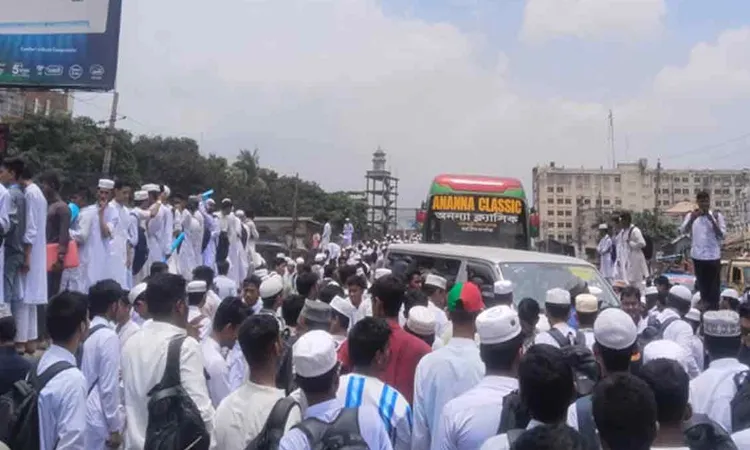 Tongi Highway Blocked: Students Demand Footover Bridge
