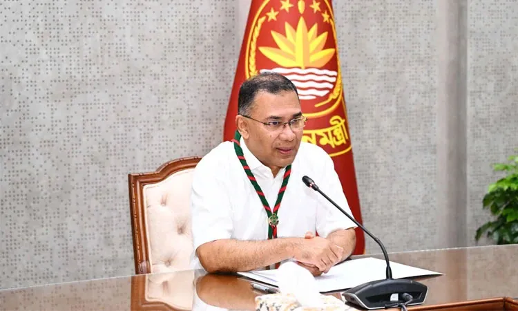 Prime Minister Tarique Rahman addressed a programme to honour the families of Bangladesh Scouts members who were martyred during the July Mass Uprising. Photo: PMO