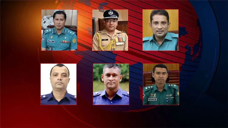 6 Police Officers, Including Biplob, Iqbal, and Ruhani, Dismissed from Service