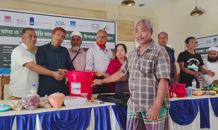 250 families devastated by recent flash floods and landslides in Rangamati’s Baghaichhari upazila.