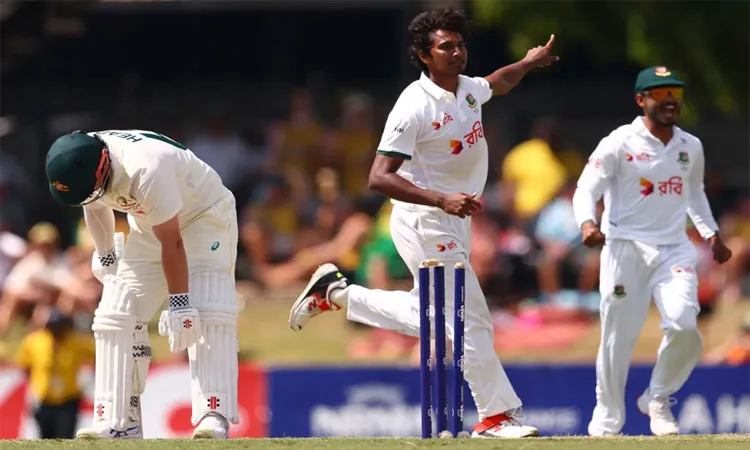 Fast bowler Hasan Mahmud was Player of the Match in Darwin: Photo collected