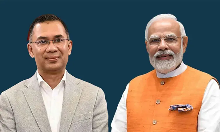 Bangladesh Prime Minister Tarique Rahman and Indian PM Narendra Modi