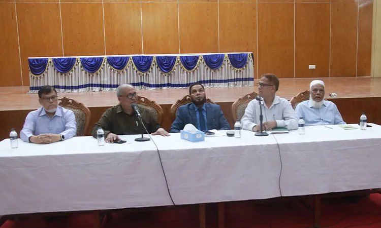 Experts at a BRRI seminar in Gazipur on nitrogen use in South Asian agriculture.