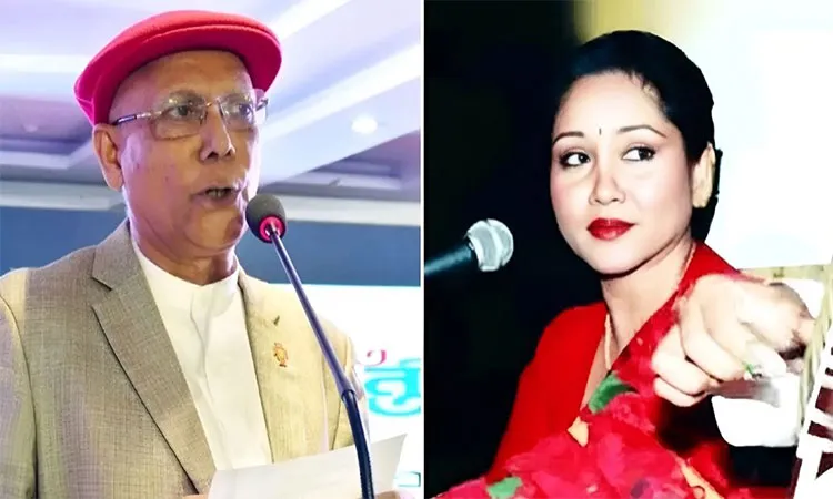 Poet Abdul Hai Shikder and singer Shabnam Mustari