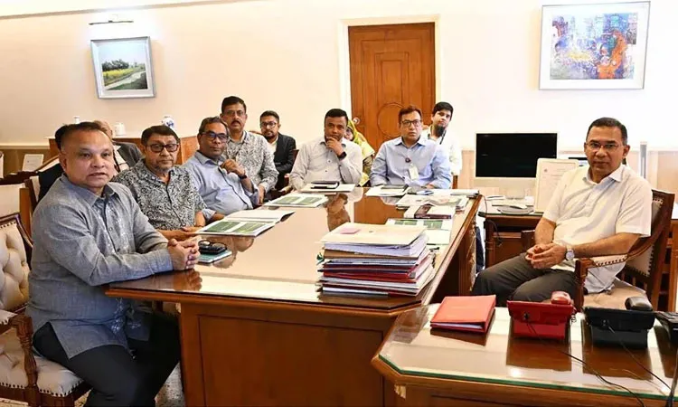 Prime Minister Tarique Rahman attended at a meeting on Integrated Information technology-based system for Health Sector. Photo : PMO