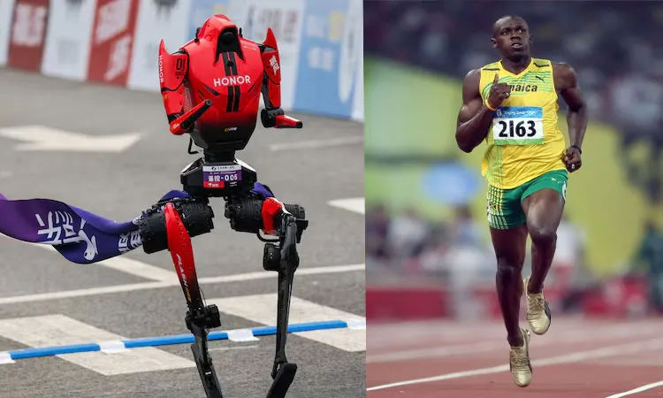 A Lightning humanoid robot Runs 100m Faster Than Usain Bolt