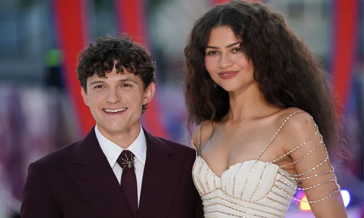 Tom Holland and Zendaya at a Spider-Man: