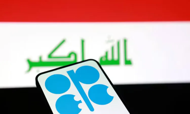OPEC+ logo in Iraqi Flag