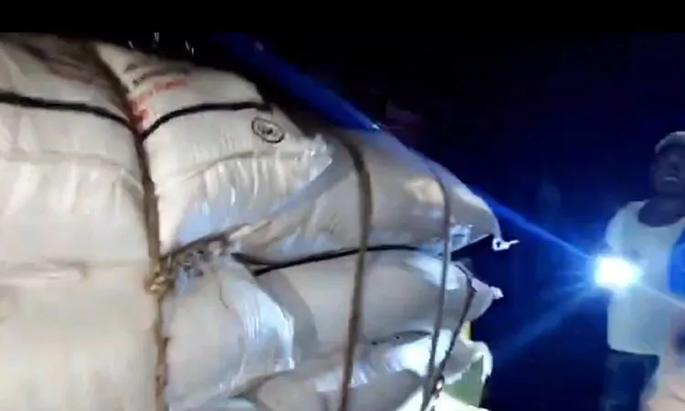 The seized fertilizer was later sold to local farmers at a fair price through an open auction that night.