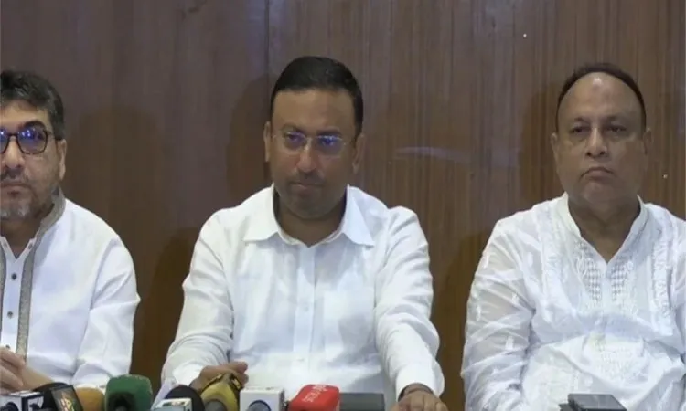 State Minister Humaiun Kobir speaking at a meeting with Electronic Media Journalists Association (EMJA) leaders in Sylhet.