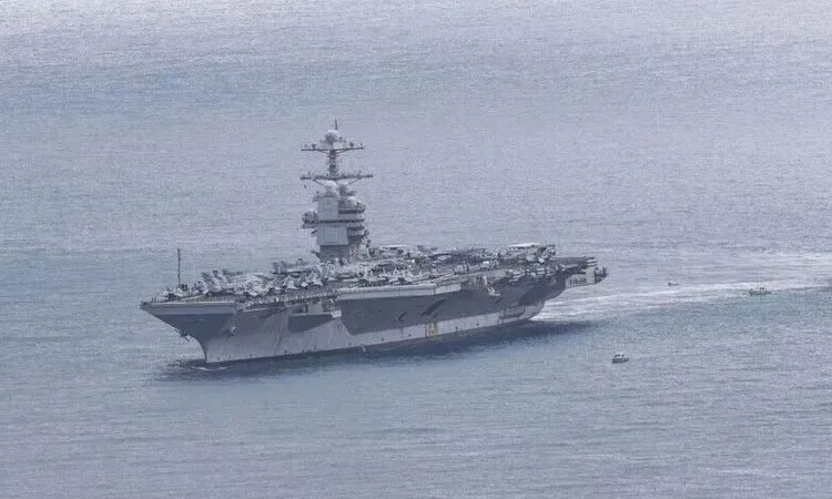 IRGC said its navy also struck a remotely operated US military vessel attempting to enter a protected zone of the Strait of Hormuz.