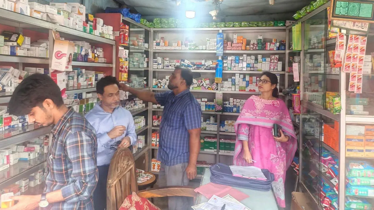 Three Pharmacies Fined Tk 21,000 in Lakshmipur