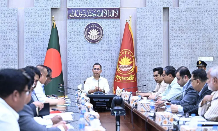 Prime Minister Tarique Rahman attended at a meeting on dengue prevention held at Bangladesh Secretariat. Photo : PMO