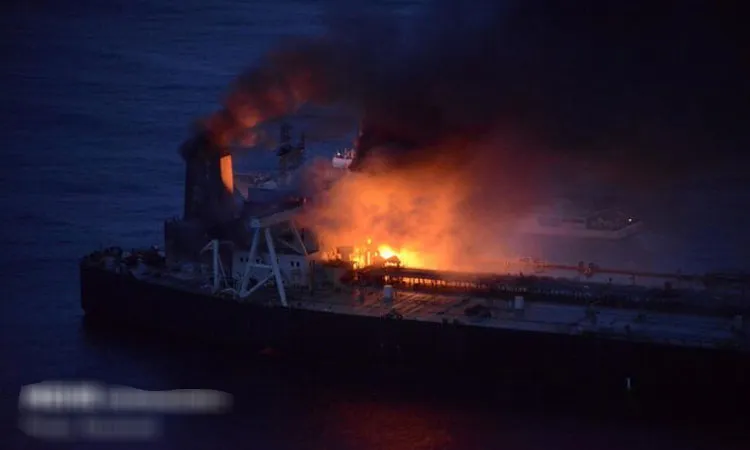 Iran's Revolutionary Guard Navy said it hit two US vessels and eight tankers in the Persian Gulf.
