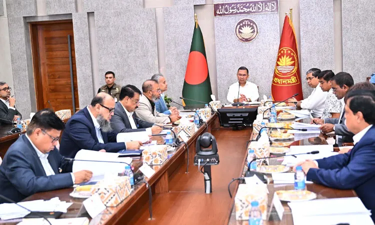 Prime Minister Tarique Rahman today chaired a review meeting on environmental pollution control at the Bangladesh Secretariat. Photo:PMO