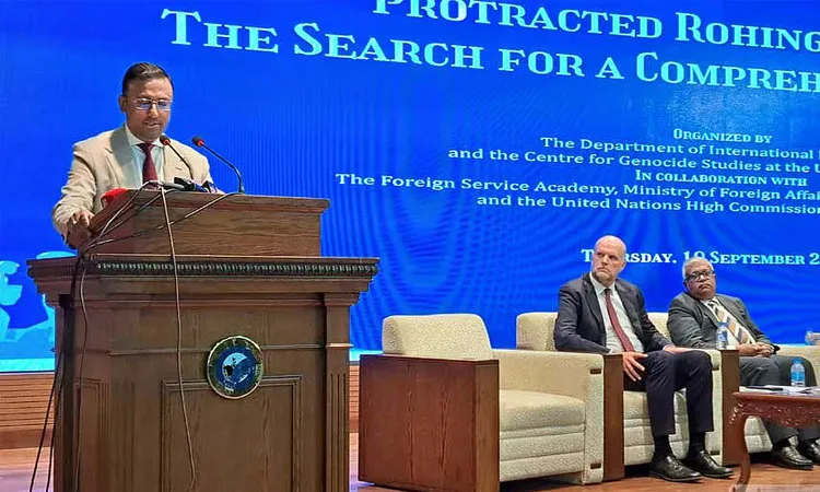 Speaking on Thursday after a day-long international conference titled “Protracted Rohingya Crisis: The Search for a Comprehensive Approach” at the Foreign Service Academy in Dhaka.