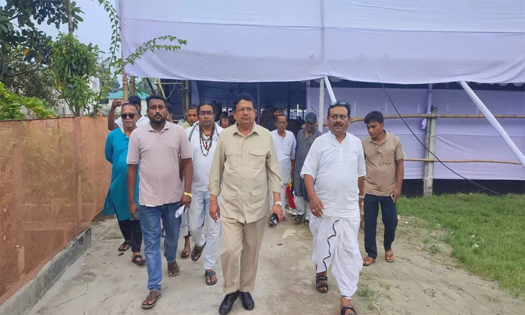 On Friday, local Member of Parliament Shamsur Rahman Shimul Biswas inspected the venue to review the arrangements.