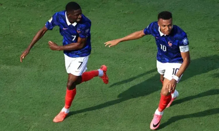 Kylian Mbappe and Ousmane Dembele: Photo collected