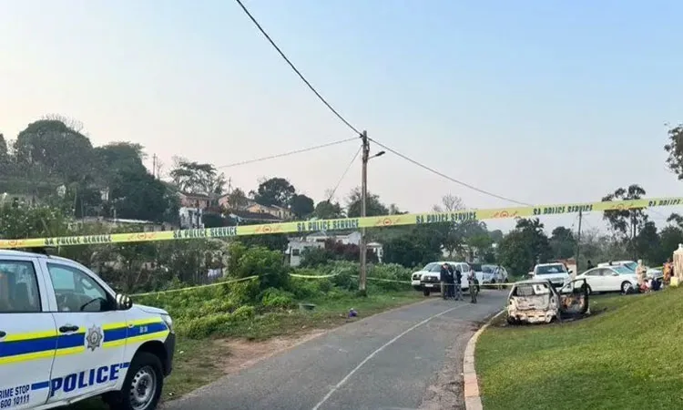 The attackers also set fire to a vehicle belonging to one of the victims.