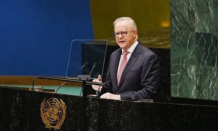 Addressing the assembly in New York on Thursday, Albanese said Australia would continue to oppose illegal Israeli settlements.