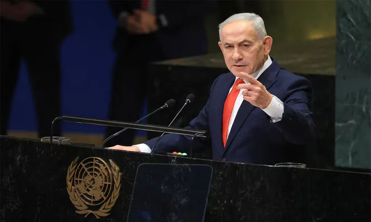 Israeli Prime Minister Benjamin Netanyahu defended Israel's military actions at the UN General Assembly.