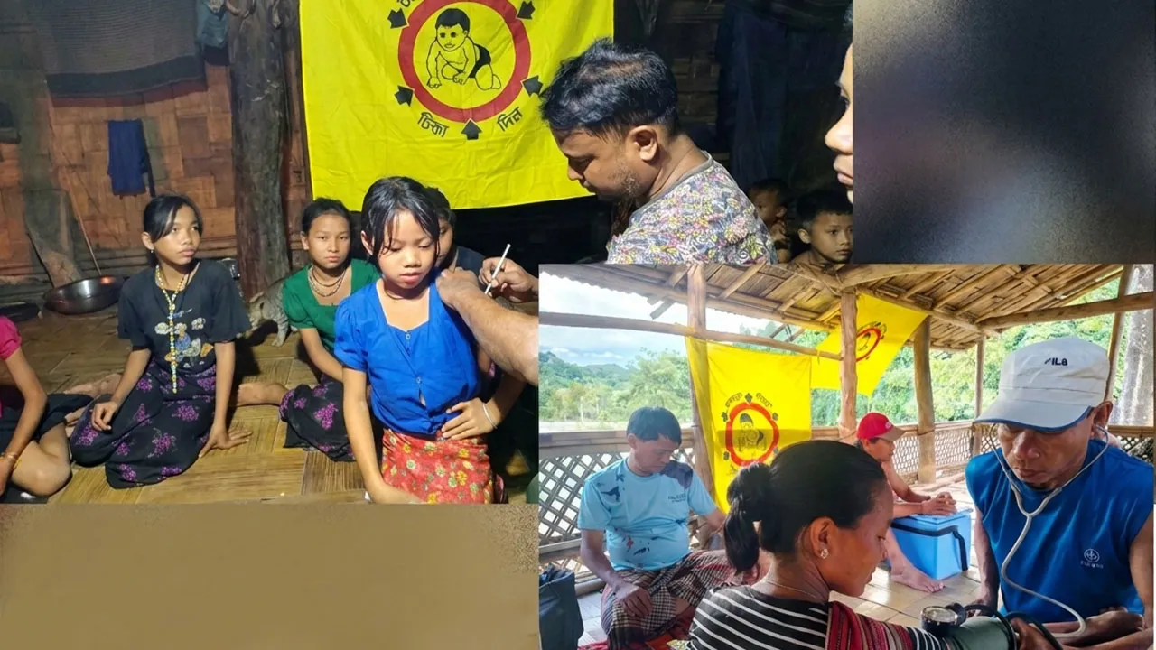 Health Workers Take EPI Vaccines to Remote Mro Villages in Alikadam
