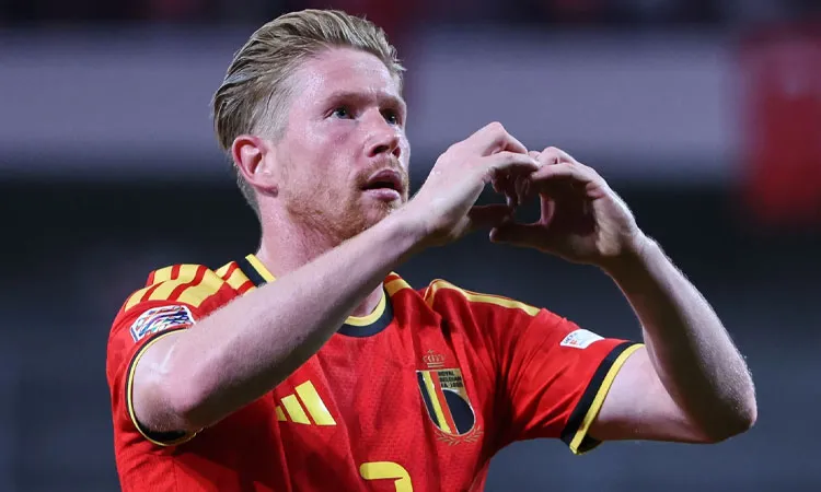 Belgium's De Bruyne opened the scores early