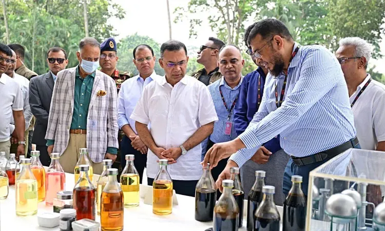 Prime Minister Tarique Rahman visited the project's demonstration at his office in Tejgaon today. Photo: PMO