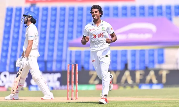 Hasan Mahmud ended a 13-year wait for a Test hat-trick