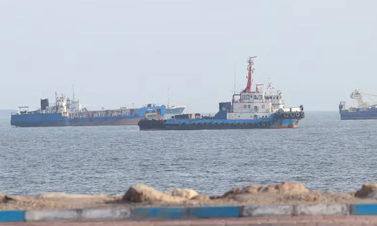 Vessels in the Strait of Hormuz
