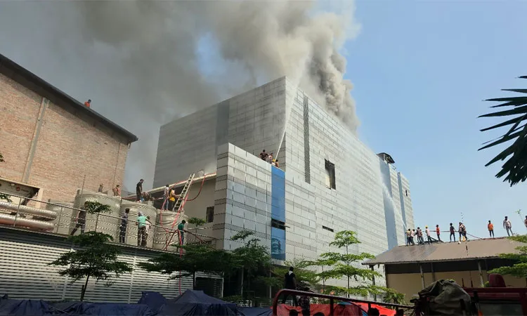 The blaze originated at the company's Unit-2 four-storey building.