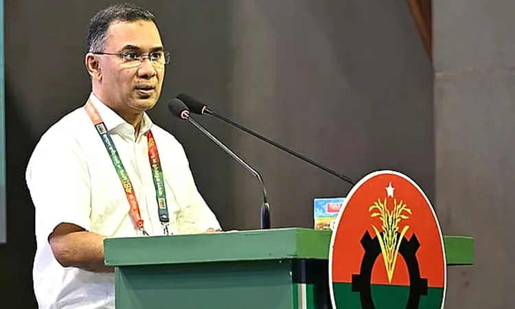 BNP Chairperson Tarique Rahman at an Organizational Meeting in Chattogram