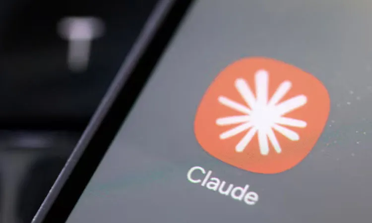 Claude app icon in this illustration taken