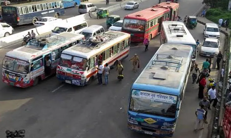 Dhaka City traffic chaos